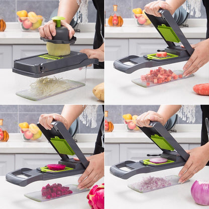 12 In 1 Manual Kitchen Vegetable Chopper