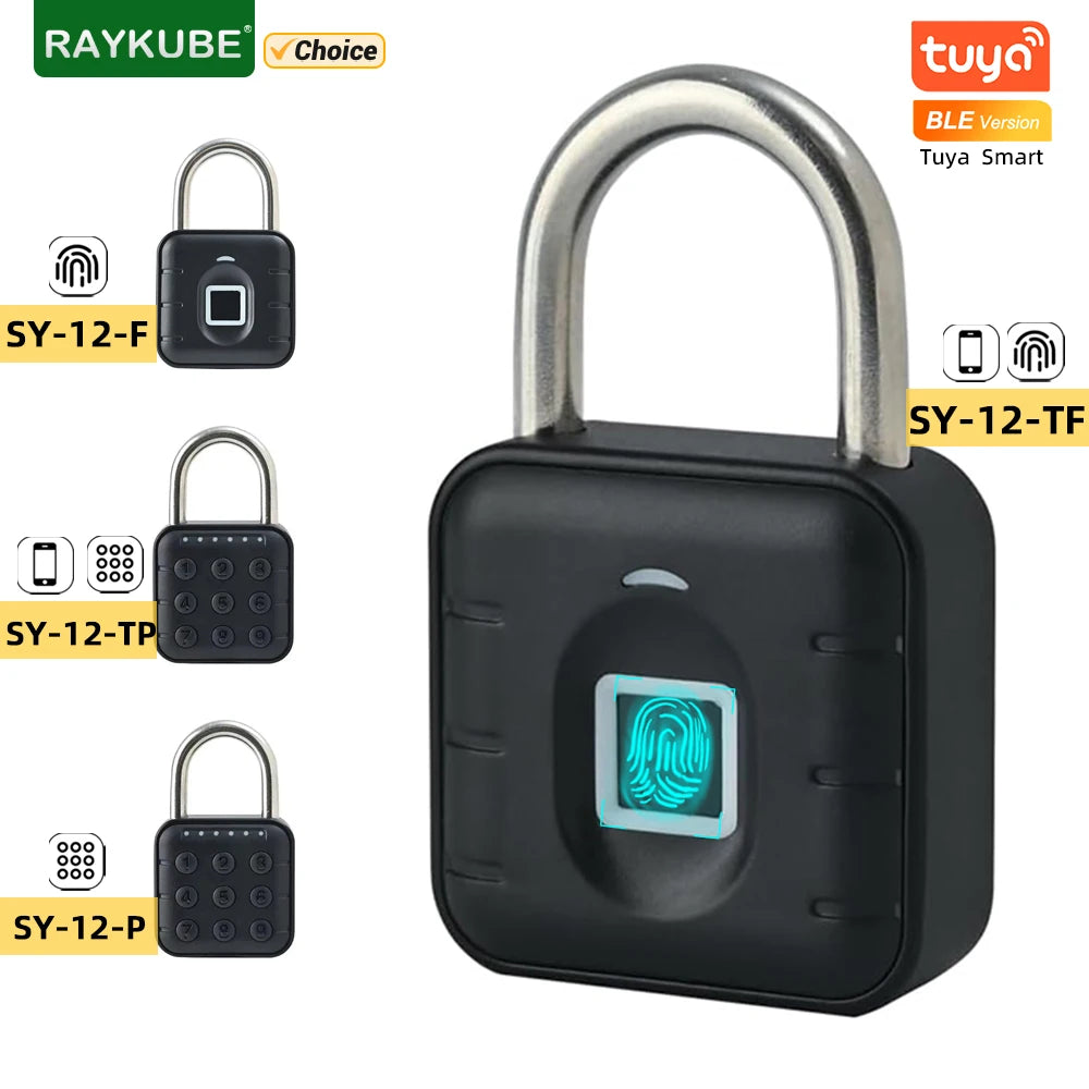 Electronic Lock Bluetooth Fingerprint Padlock Digital Luggage Lock Tuya APP