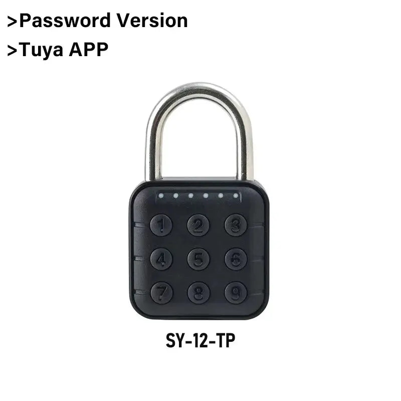 Electronic Lock Bluetooth Fingerprint Padlock Digital Luggage Lock Tuya APP