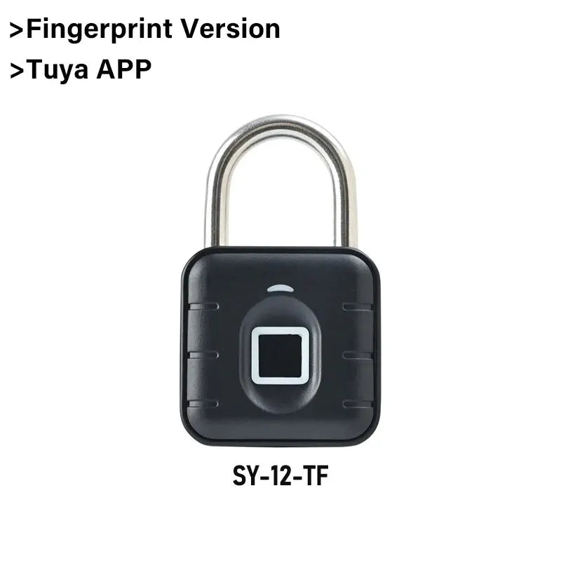 Electronic Lock Bluetooth Fingerprint Padlock Digital Luggage Lock Tuya APP