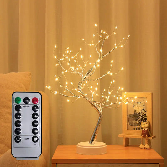 LED Tree Cute Night Light Remote Control